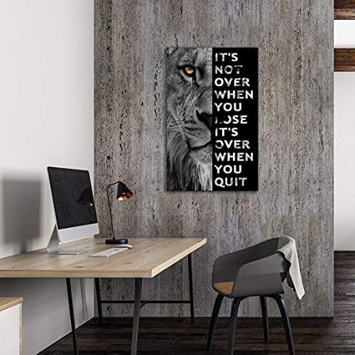 Never Give Up Motivational Print Canvas Wall Art • Success Printing Gallery - Image 5