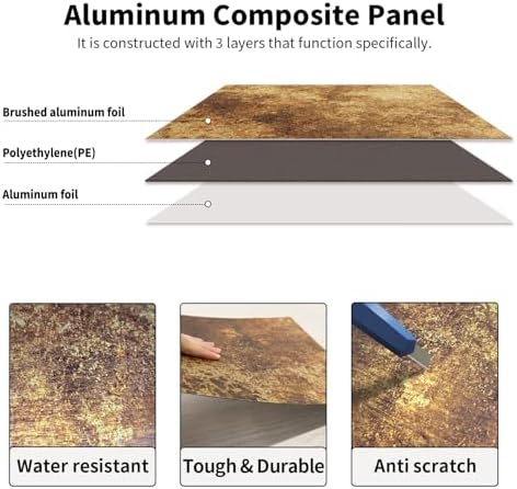 LiveInUrban Flat Metal Wall Panels Rustic Finish - Image 6