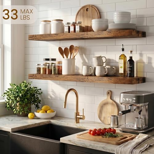 Dreamland Floating Shelves for Wall, 27.5 Inch Long Shelves, Wall Decor for - Image 2