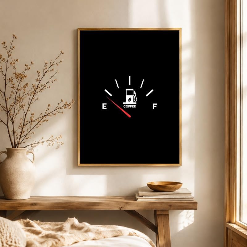 InkFlow Posters Coffee Gauge Canvas Poster - Image 4