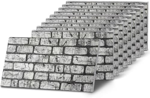 K&B Panels 3D Wall Panels, Realistic Rustic Brick Effect Styrofoam Wall by Unknown