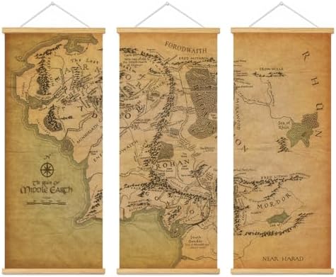 Middle Earth Landscape Wall Art Prints Canvas PaintingFantasy Posters, Wall by Meksular