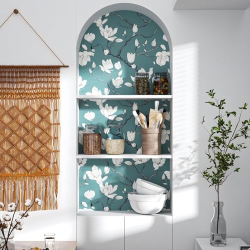 Laatse Vintage Floral Orchid Wallpaper Peel and Stick 17.5" x 393" - Image 2