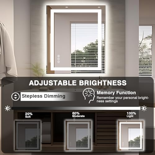 EchosLife 32"x36" LED Bathroom Mirror - Image 5