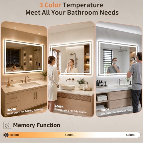28"x48" LED Bathroom Mirror - Image 4