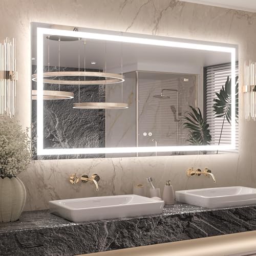 Keonjinn 55x30 Inch LED Bathroom Mirror by Keonjinn