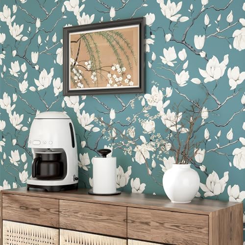 Laatse Vintage Floral Orchid Wallpaper Peel and Stick 17.5" x 393" - Image 6