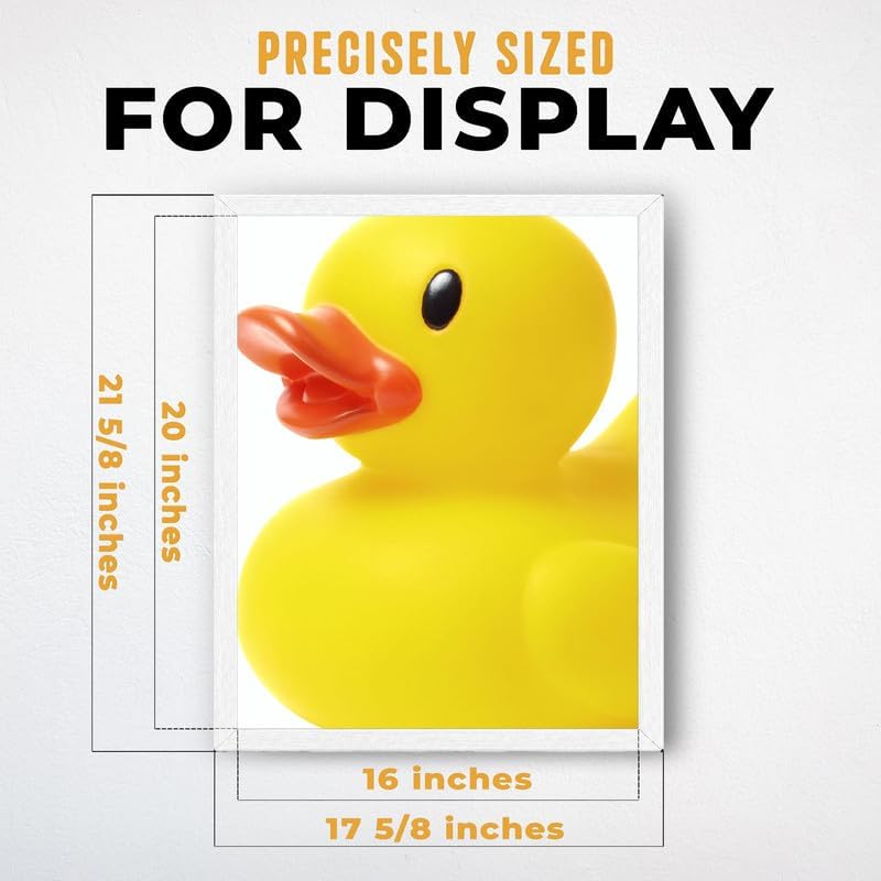 InkFlow Posters Yellow Rubber Duck Canvas Poster - Image 3