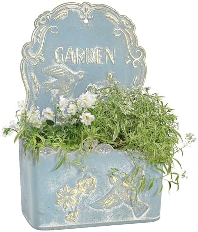 BIG FORTUNE Metal Wall Mount Planter Wall Vases by BIGFORTUNE