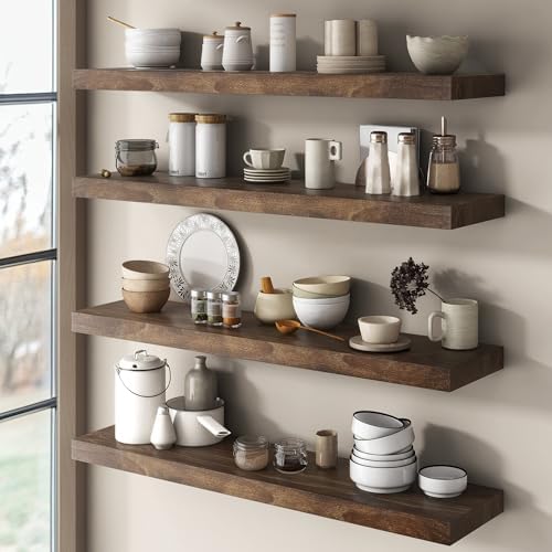 Floating Shelves for Wall Decor, Rustic Wall Shelves - Image 6