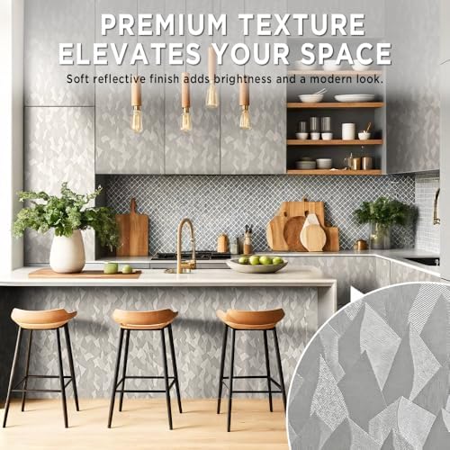 Wall Paper Peel and Stick Modern, 17.7" x 393" - Image 2