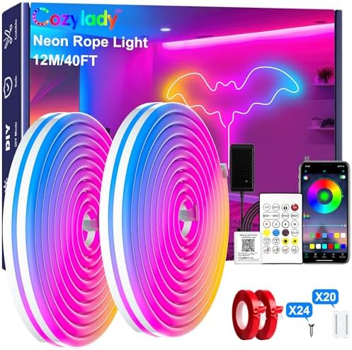 Cozylady RGB Neon Light LED Rope Light by CozyladyInc