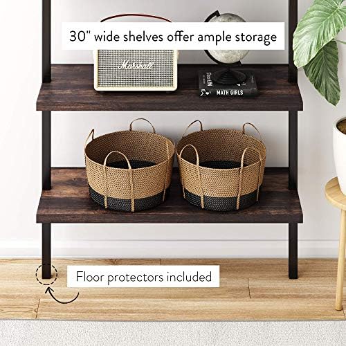 Nathan James Theo 6-Shelf Tall Bookcase, Wall Mount Bookshelf - Image 6