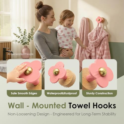Tindbea Upgreded Heavy Duty Coat Rack Wall Mount - Image 5