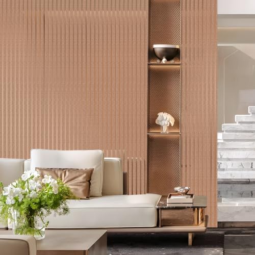 2mm Thick Peel and Stick Wallpaper Glossy Striped Texture Wall Panels - Image 5