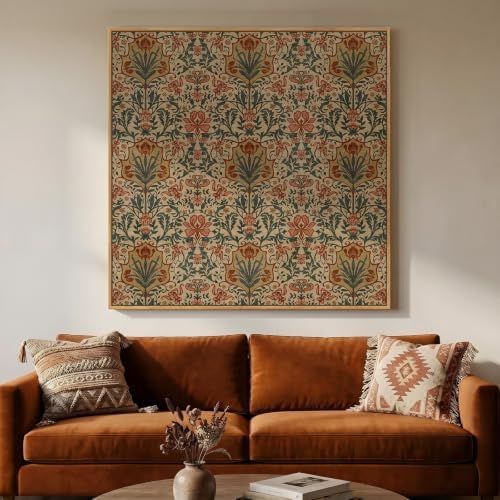 Extra Large Framed Vintage Retro Botanical Wall Art by MXART