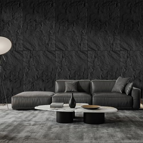Faux Stone Wall Panel 43.3''x23.6'', Mountain Rock Design - Image 3