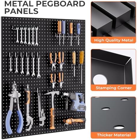 INCLY 90PCS Pegboard Wall Organizer Kit - Image 5