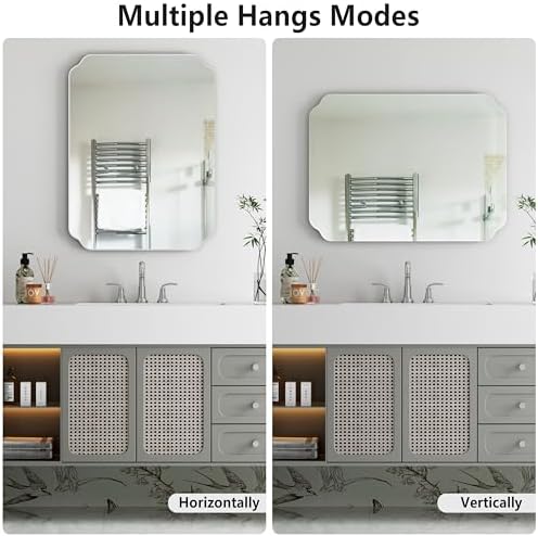 18x24 Inch Bathroom Mirrors for Over Sink, Frameless Mirrors for Wall - Image 7