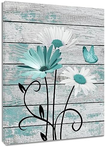 HVEST Farmhouse Floral Wall Art by HVEST