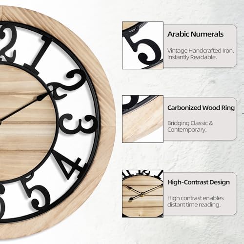 LEIKE 16 Inch Large Wall Clock - Image 2