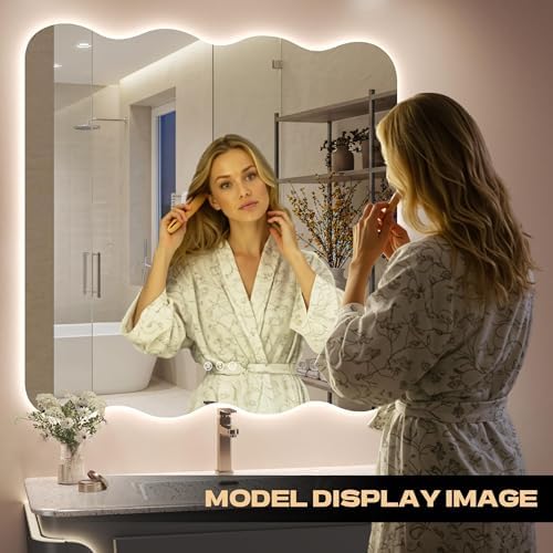 Hasipu 28"x20" Wavy Mirror - Image 5