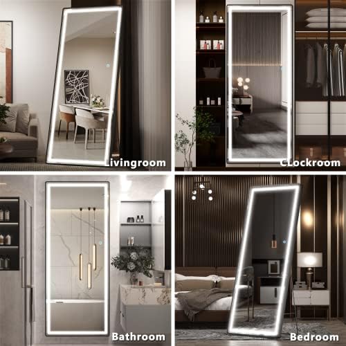 Hasipu Full Length Mirror with Lights, Full Body Dressing Standing, Hanging - Image 6