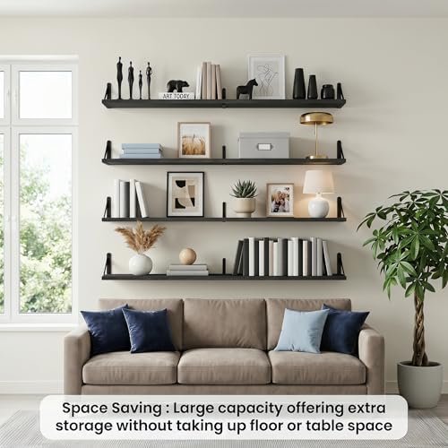 Long Wall Shelf, Large Floating Shelves - Image 3