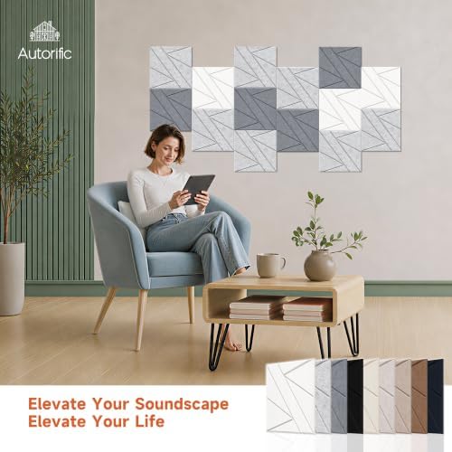 Self Adhesive Acoustic Panels, 11.8”x11.8”, 24 Pack - Image 3