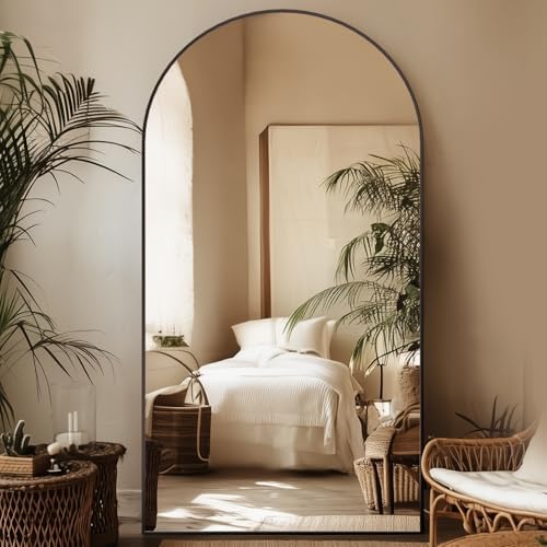 81"x41" Arched Full Length Mirror, Large Floor Mirror by Unknown