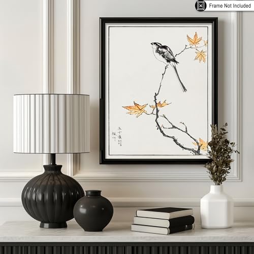 Poster Master Vintage Long-Tailed Tit and Maple Tree Poster - Image 3