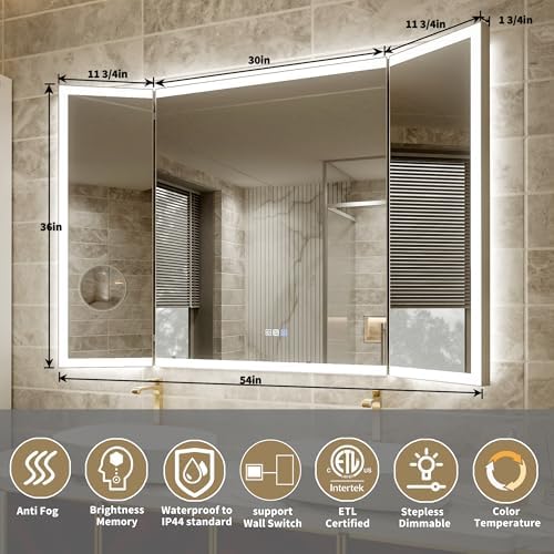 54x36 Trifold Bathroom Mirror - Image 2