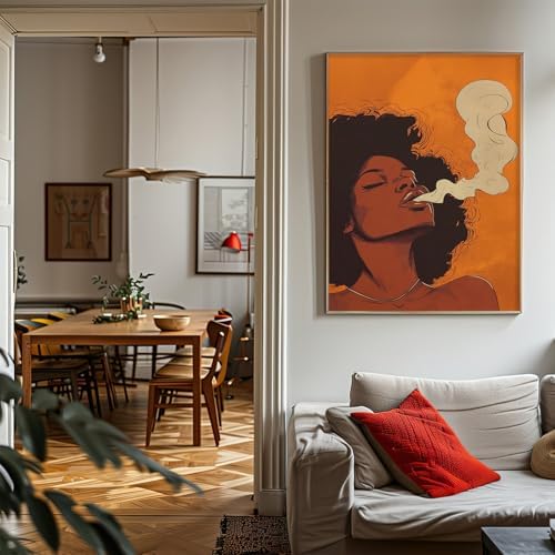 Black Woman Art African American Women Black Girl Wall Art 16x24IN Unframed - Image 4