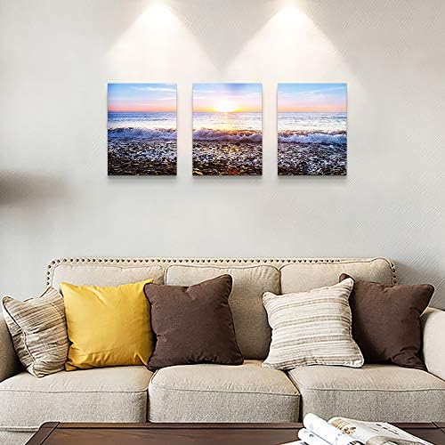 Wall Art For Living Room Blue Ocean Sea Canvas Wall Decor for Home artwork - Image 4