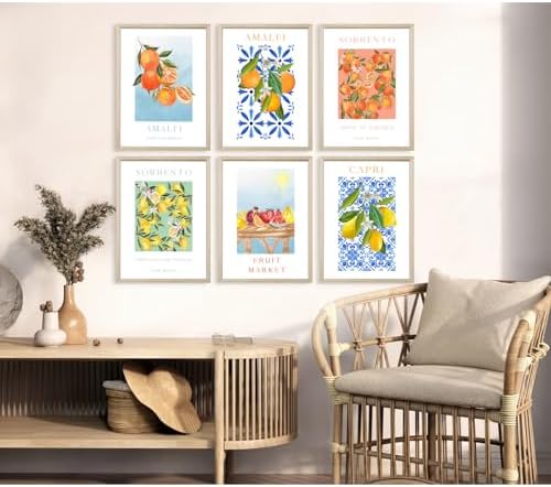 Baccone Fruit Wall Art Kitchen Artwork Wall Decor Fruit Market Prints Poster - Image 3