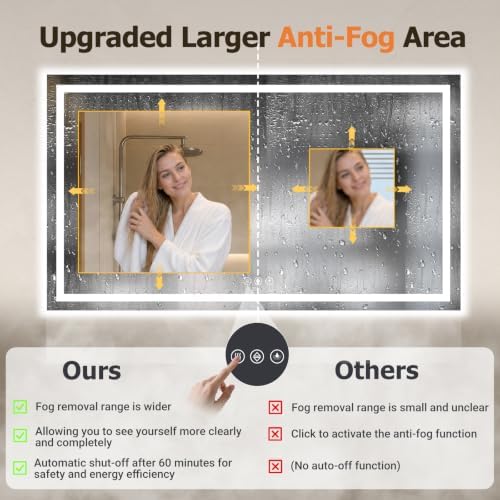 28"x60" LED Bathroom Mirror - Image 5