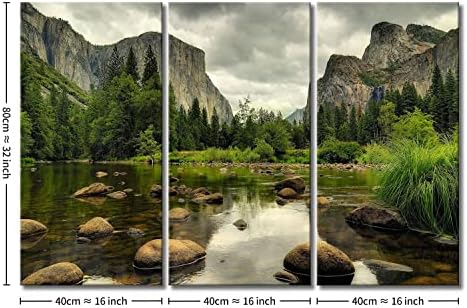 Yosemite Wall Art Nature National Park Canvas Lake Mountain Picture Print - Image 7