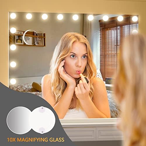 Hasipu Vanity Mirror with Lights, 3 Colors Modes, Touch Control, USB Charging - Image 6