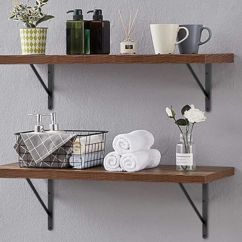 20 Pack L22 x H 12" Black Heavy Duty Shelf Brackets - Image 5