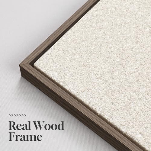 Framed Neutral Abstract Wall Art, 3D Textured Artwork - Image 7