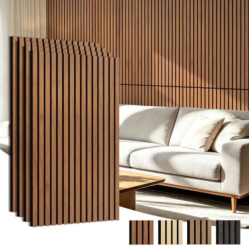 Art3d 47 x 23.6 Inch Acoustic Wood Slat Design Wall Panels by Art3d
