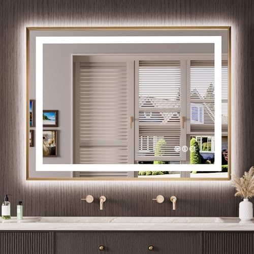 Amorho 48"X36" LED Bathroom Mirror by Amorho