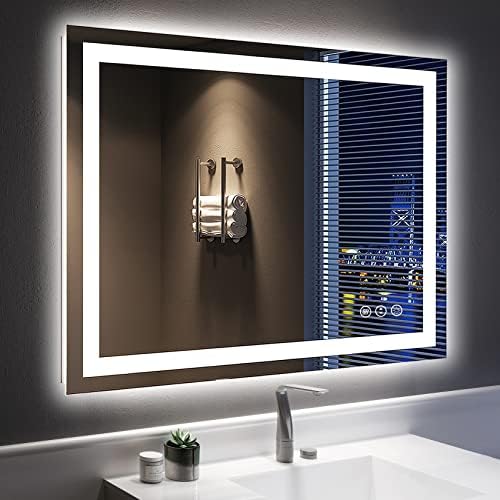 40x32 LED Bathroom Mirror with Lights, Lighted Vanity Mirror by YEELAIT