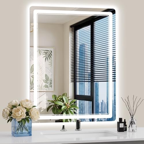 28"x36" LED Bathroom Mirror by WISSMIELSHOME
