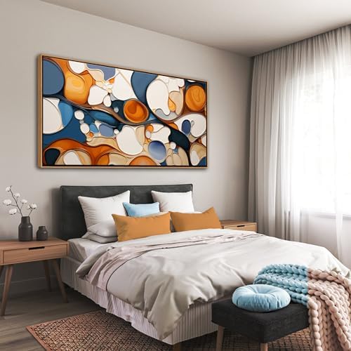 Paintings - Large Abstract Canvas Art - Framed Decor - Image 4