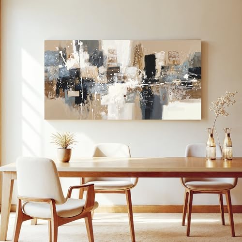 Modern Abstract Brown Canvas Wall Art Decor Prints - Image 5