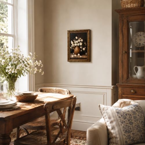 Vintage White Flower Canvas Wall Art - Image 6