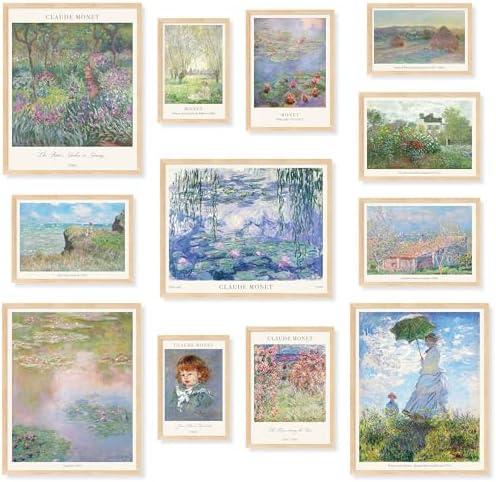 CAZZIRA Claude Monet Wall Art Prints, Unframed Gallery Decor by Unknown