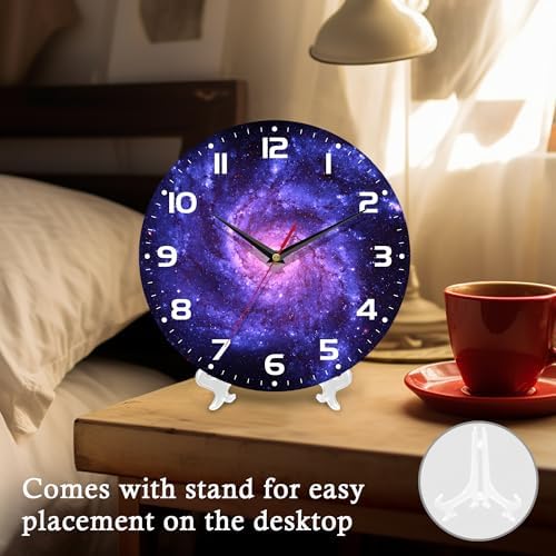 Wall Clock, 10 Inch Silent Non-Ticking Home Kitchen Decor, Battery Operated - Image 4