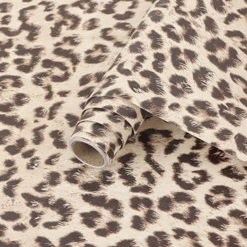Leopard Print Wallpaper, Cheetah Peel and Stick Contact Paper 17"X120" - Image 2